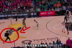 活久见！ NBA总决赛 球迷跑进场内与文班亚马 合影